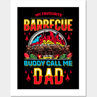 My Favourite Barbecue Buddy Call Me Dad | Fathers Day Posters and Art